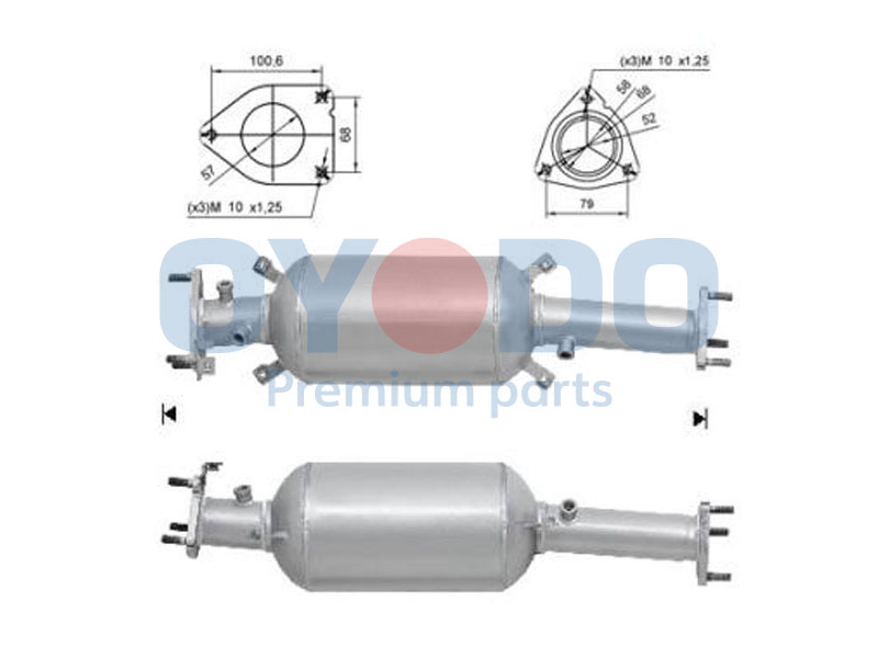 OYODO Részecskeszűrő, kipufogó 20N0044-OYO