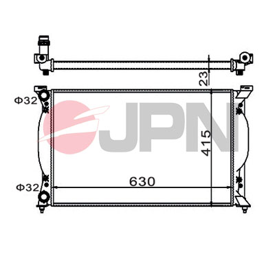 JPN Vízhűtő 60C9004-JPN_JPN