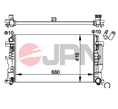 JPN Vízhűtő 60C9066-JPN_JPN