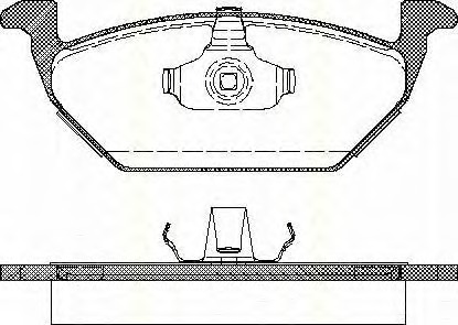 TRISCAN Fékbetét, mind 811029008_TRIS