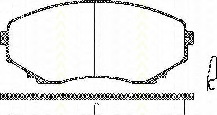 TRISCAN Fékbetét, mind 811050007_TRIS