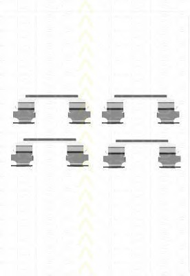 TRISCAN Tartozékkészlet, tárcsafékbetét 8105141597_TRIS