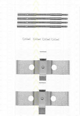 TRISCAN Tartozékkészlet, tárcsafékbetét 8105291603_TRIS