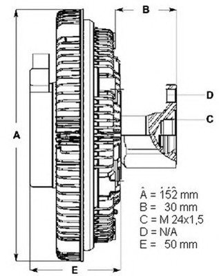 BERU Hűtőventillátor kuplung LK017_BERU