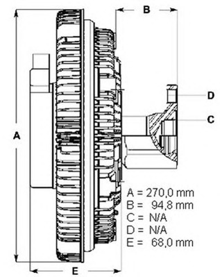 BERU Hűtőventillátor kuplung LK116_BERU