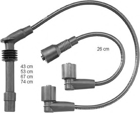 BERU Gyújtókábel készlet PRO727_BERU