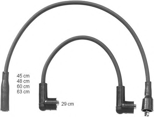 BERU Gyújtókábel készlet ZEF1024_BERU