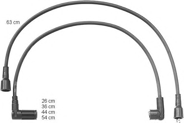 BERU Gyújtókábel készlet ZEF1047_BERU