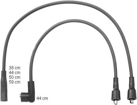 BERU Gyújtókábel készlet ZEF1058_BERU