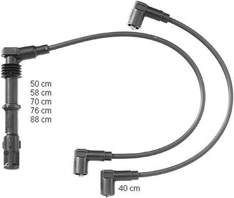 BERU Gyújtókábel készlet ZEF1127_BERU