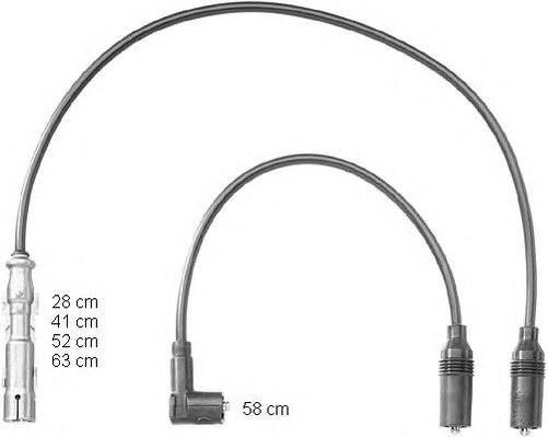 BERU Gyújtókábel készlet ZEF1151_BERU