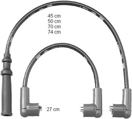 BERU Gyújtókábel készlet ZEF1200_BERU
