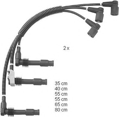 BERU Gyújtókábel készlet ZEF1235_BERU