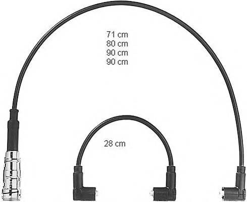 BERU Gyújtókábel készlet ZEF408_BERU