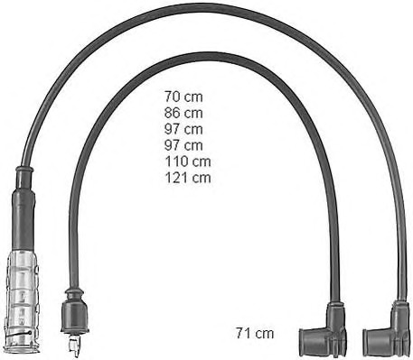 BERU Gyújtókábel készlet ZEF470_BERU