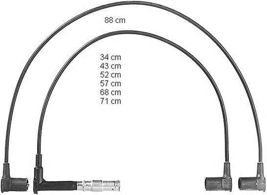 BERU Gyújtókábel készlet ZEF597_BERU