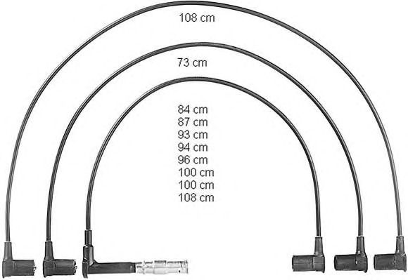 BERU Gyújtókábel készlet ZEF598_BERU