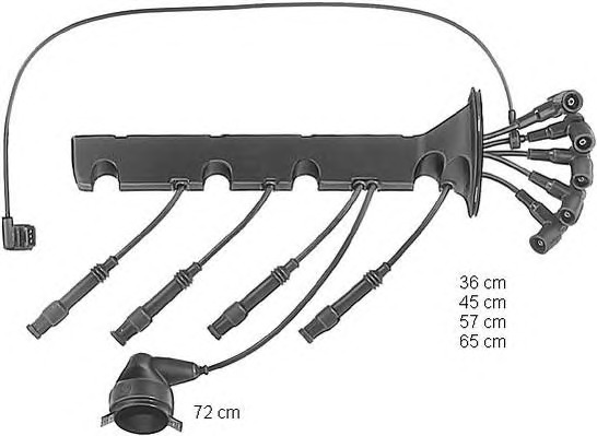 BERU Gyújtókábel készlet ZEF607_BERU