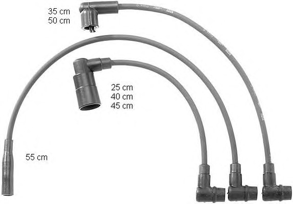 BERU Gyújtókábel készlet ZEF732_BERU
