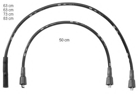 BERU Gyújtókábel készlet ZEF811_BERU
