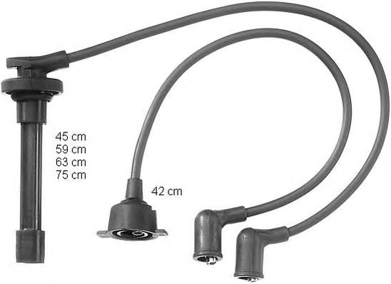 BERU Gyújtókábel készlet ZEF837_BERU