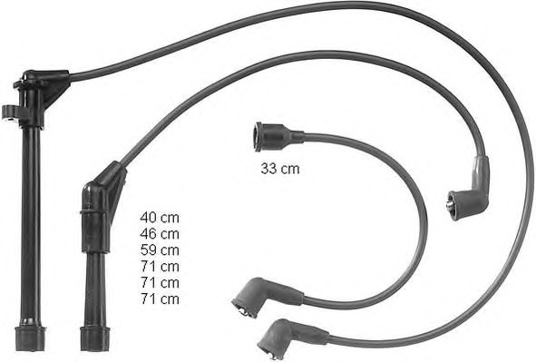 BERU Gyújtókábel készlet ZEF893_BERU