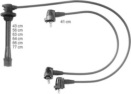 BERU Gyújtókábel készlet ZEF919_BERU
