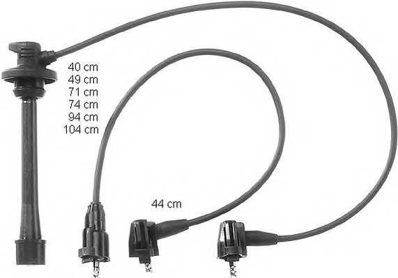 BERU Gyújtókábel készlet ZEF941_BERU