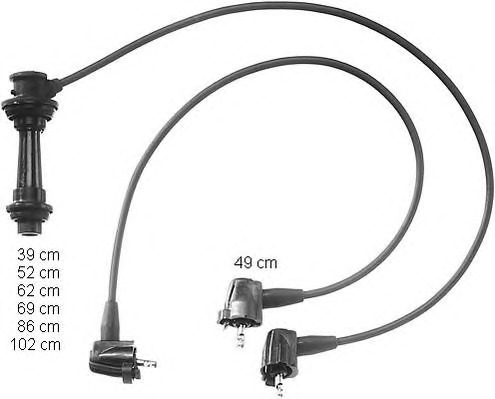 BERU Gyújtókábel készlet ZEF942_BERU