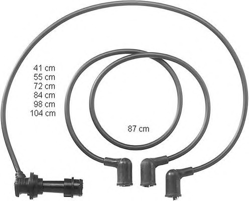 BERU Gyújtókábel készlet ZEF953_BERU