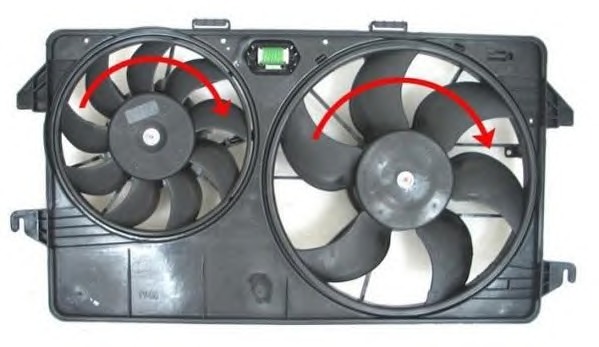 BERU Ventilátor, vízhűtő LE727_BERU