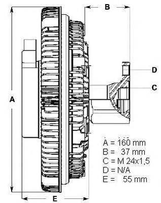 BERU Hűtőventillátor kuplung LK011_BERU