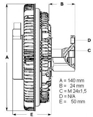 BERU Hűtőventillátor kuplung LK012_BERU