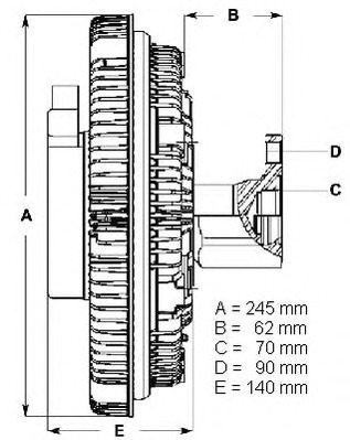 BERU Hűtőventillátor kuplung LK030_BERU