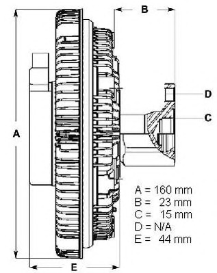 BERU Hűtőventillátor kuplung LK052_BERU