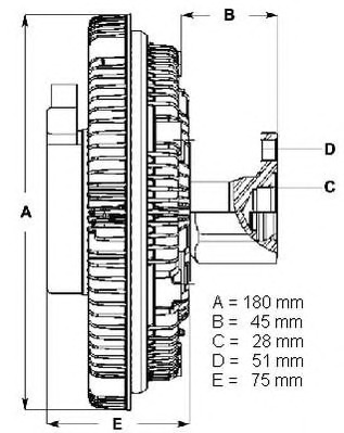 BERU Hűtőventillátor kuplung LK056_BERU