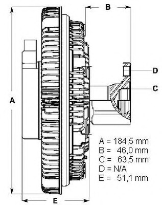 BERU Hűtőventillátor kuplung LK095_BERU