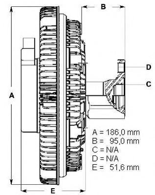 BERU Hűtőventillátor kuplung LK104_BERU