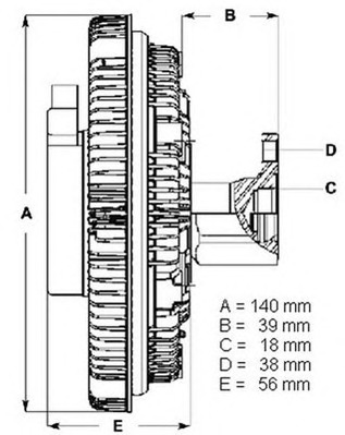 BERU Hűtőventillátor kuplung LK001_BERU