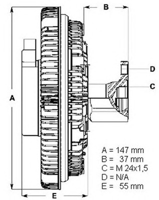 BERU Hűtőventillátor kuplung LK003_BERU