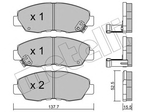 METELLI Fékbetét, mind 22-0384-1_MET