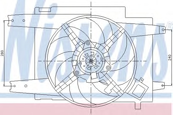 NISSENS Ventilátor, vízhűtő 85064_NIS