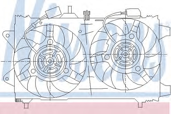 NISSENS Ventilátor, vízhűtő 85161_NIS