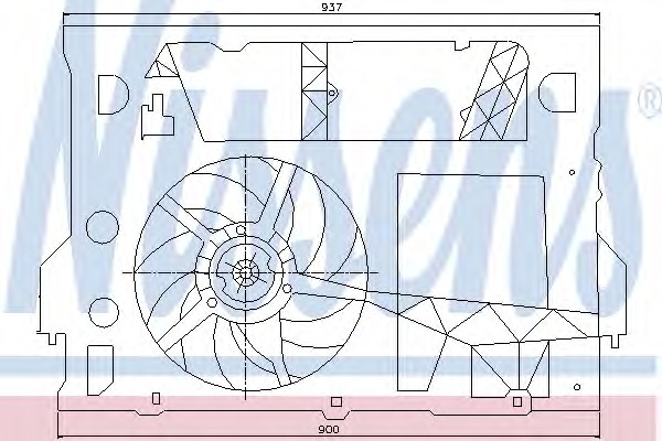 NISSENS Ventilátor, vízhűtő 85244_NIS