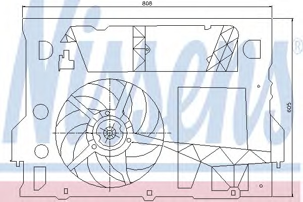 NISSENS Ventilátor, vízhűtő 85245_NIS