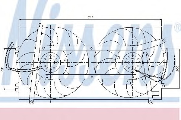 NISSENS Ventilátor, vízhűtő 85248_NIS