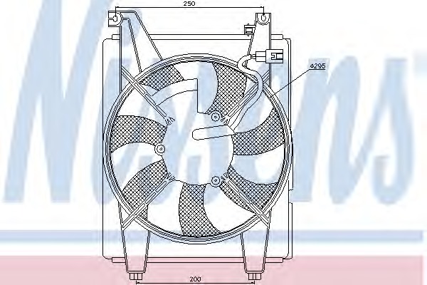 NISSENS Ventilátor, klímahűtő 85369_NIS