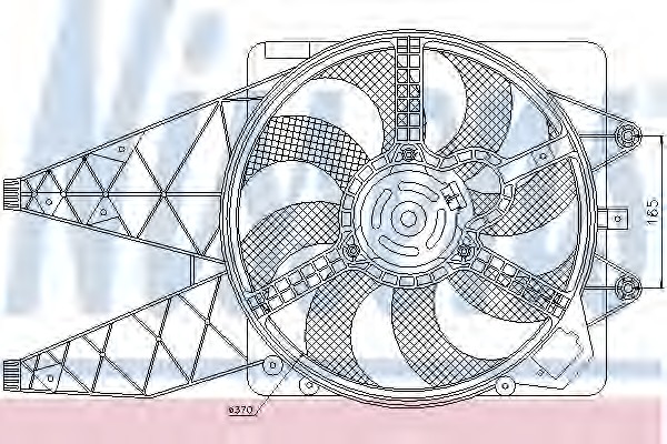 NISSENS Ventilátor, vízhűtő 85567_NIS