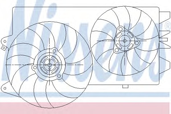 NISSENS Ventilátor, vízhűtő 85573_NIS