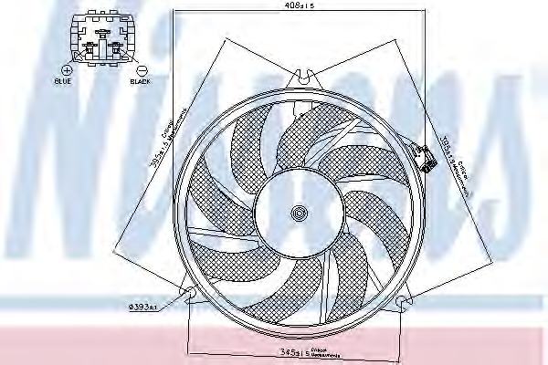 NISSENS Ventilátor, vízhűtő 85671_NIS